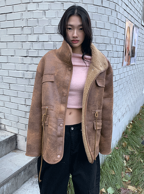 Overfit Shearling Mustang (2olor)