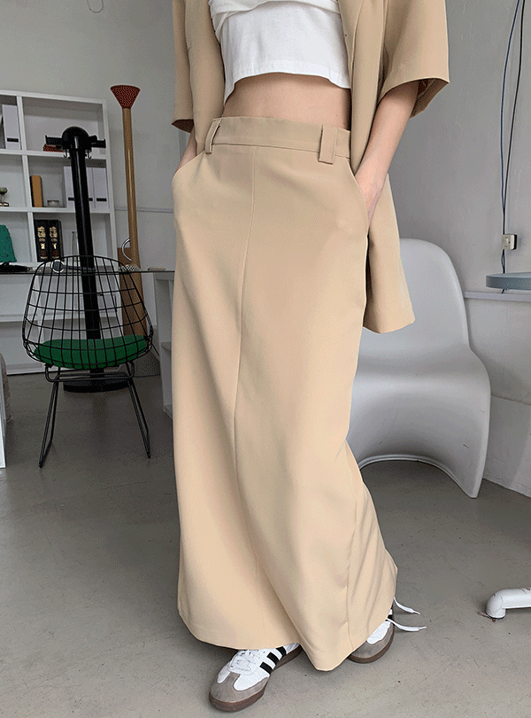 Chic maxi long skirt (4color)